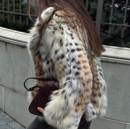 Lily | Leopard Fur Coat Jackets